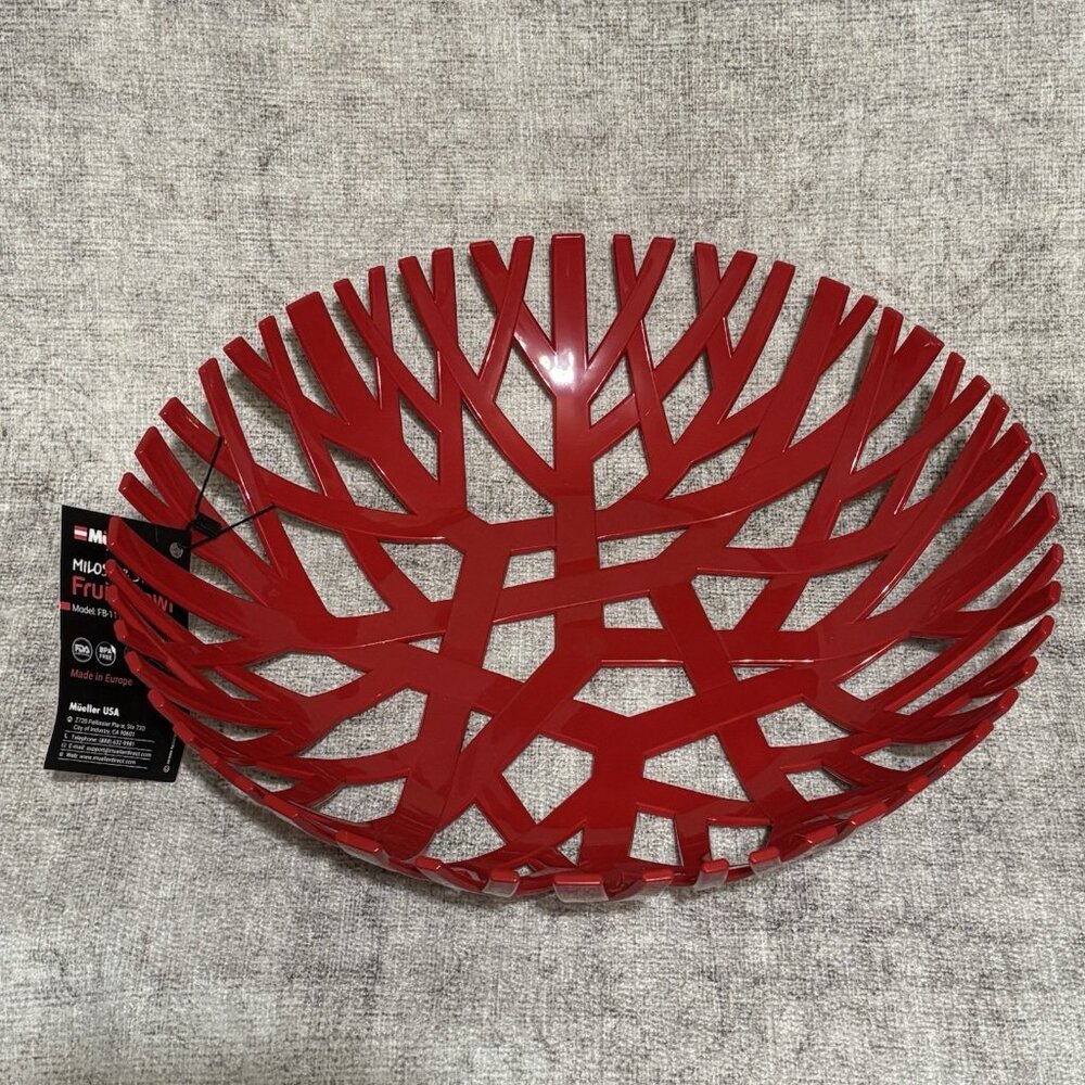 Mueller Designer Fruit Basket European Bowl Vegetable Holder Counter Kitchen MCM